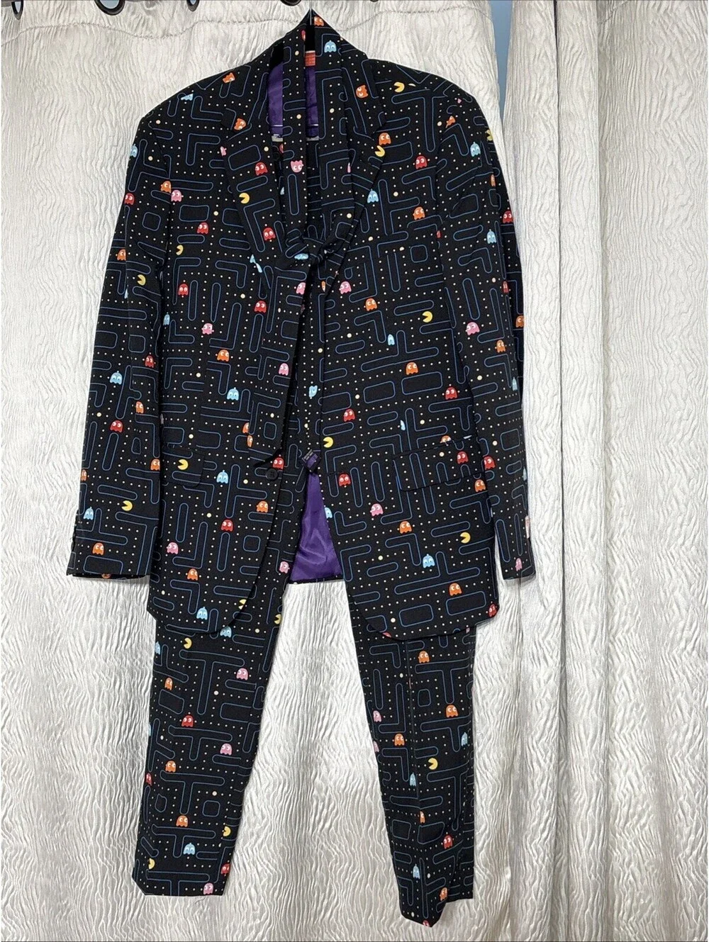 Opposuits Pac-Man Jacket & Pant & Tie Suit - Size 40  x 33